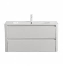 Тумба с раковиной Cezares Relax 100, bianco lucido, раковина Cezares CZR-1000/480-LV-MR-NV