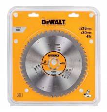 Диск пильный DeWalt твердосплавный 216х30 мм, 48 зубьев CONSTRUCTION DT1914