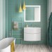Kerama Marazzi Riva Раковина 80х47.5х15см., накладная, мебельная, с крепежом, 1 отв., с переливом, цвет: белый глянцевый