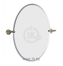 TM 412.39 Tempo Зеркало овальное с держателями 50х70 см, хром/золото TM41239