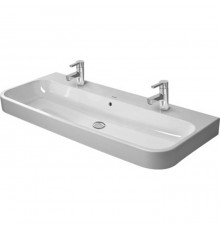 Duravit Happy D.2 Раковина 120x50.5 см, 2 отв., с переливом, цвет: белый. 2318120024