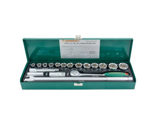 Набор торцевых головок Jonnesway 1/2"DR, 11-32 мм (19шт) Набор торцевых головок Jonnesway 1/2"DR, 11-32 мм (19шт)