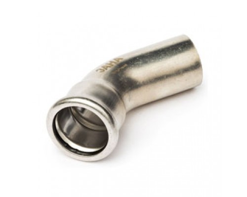 NiroPress AISI 304L отвод 45° ВПр-НПр, ?15 NiroPress AISI 304L отвод 45° ВПр-НПр, ?15