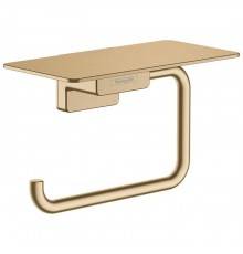Hansgrohe AddStoris Держатель т/б с полкой, цвет: шлифованная бронза. 41772140