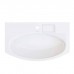 Kerama Marazzi Riva Раковина 80х47.5х15см., накладная, мебельная, с крепежом, 1 отв., с переливом, цвет: белый глянцевый
