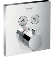 Термостатический смеситель встраиваемый Hansgrohe ShowerSelect 15763000, С ВНУТРЕННЕЙ ЧАСТЬЮ, хром