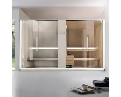 Effegibi Logica SH СаунаХаммам 373x171x226см, угловая DX, цвет: Soft Sand. LO 40 01 0004 Effegibi Logica SH СаунаХаммам 373x171x226см, угловая DX, цвет: Soft Sand. LO 40 01 0004