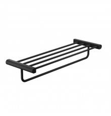 Gessi Rilievo Полка с полотенцедержателем, 60 см, подвесной, цвет: nero XL. 59407#299