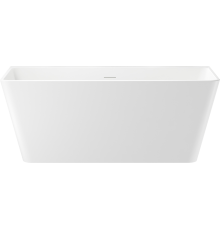 Акриловая ванна Wellsee Graceful Pro 150x75 см, отдельностоящая, белая, на ножках, со сливом-переливом, с донным клапаном, фурнитура золото
