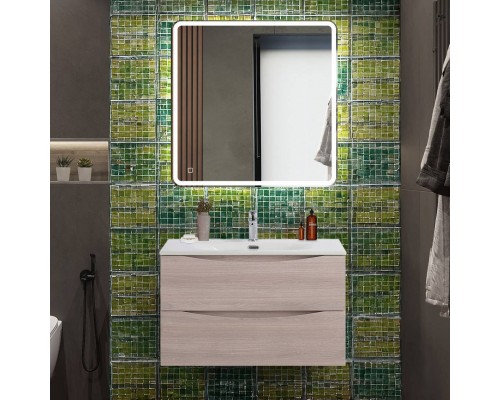 Мебель для ванной комнаты BelBagno Marino-cer-n 80 подвесная, rovere grigio Мебель для ванной комнаты BelBagno Marino-cer-n 80 подвесная, rovere grigio