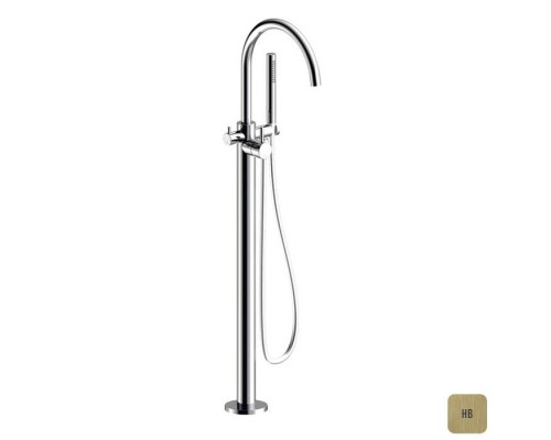 Almar Vasca Смеситель напольный для ванны , излив 277 мм, внешняя часть, цвет: High Brass Brushed PVD