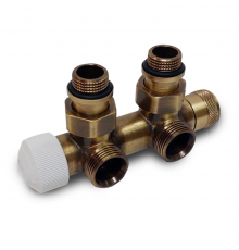 Узел нижнего подключения термостатический SR Rubinetterie угловой 1/2 х3/4 Е Бронза (правый) 0684-1500Z0E0