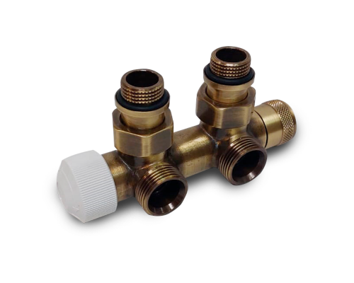 Узел нижнего подключения термостатический SR Rubinetterie угловой 1/2 х3/4 Е Бронза (правый) 0684-1500Z0E0