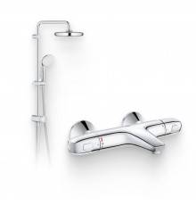 Душевой комплект Термостат Grohe Grohtherm 1000 New 34155003 для ванны с душем + Стойка New Tempesta System 26381001