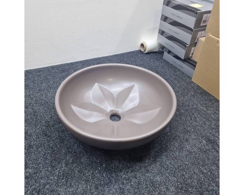 Azzurra Fleur Раковина накладна, 45х16см, без отв., цвет: Tortora. LALA045160F0TO*0 Azzurra Fleur Раковина накладна, 45х16см, без отв., цвет: Tortora. LALA045160F0TO*0