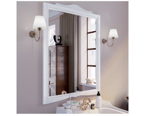TW Veronica Nuovo Зеркало подвесное, в деревянной раме 83х110 см, цвет: белый. VER1183-B TW Veronica Nuovo Зеркало подвесное, в деревянной раме 83х110 см, цвет: белый. VER1183-B
