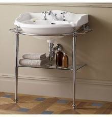 DevonDevon Boston Консоль 54х50см, с раковиной на 3 отв., напольная, цвет: хром. DEBOSTONCR,  IBLG1FOXF