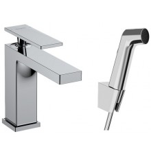 HG 73 210 000 Tecturis E Смеситель для раковины 117 мм, с гигиеническим душем, 5,8 л/мин 73210000