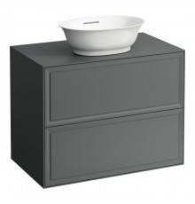 Laufen New Classic Тумба с раковиной, 77.5x45.5x60см, 2 ящика, подвесная, цвет: серый. 8.1285.2.400.112.1,  4.0601.2.085.627.1