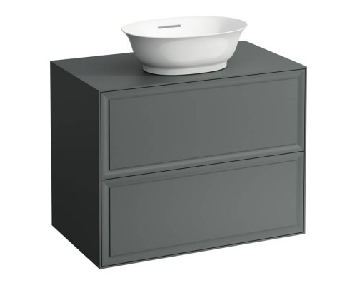 Laufen New Classic Тумба с раковиной, 77.5x45.5x60см, 2 ящика, подвесная, цвет: серый. 8.1285.2.400.112.1, 4.0601.2.085.627.1 Laufen New Classic Тумба с раковиной, 77.5x45.5x60см, 2 ящика, подвесная, цвет: серый. 8.1285.2.400.112.1, 4.0601.2.085.627.1