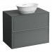 Laufen New Classic Тумба с раковиной, 77.5x45.5x60см, 2 ящика, подвесная, цвет: серый. 8.1285.2.400.112.1, 4.0601.2.085.627.1