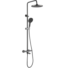 Душевая стойка Rose R3936T оружейная сталь