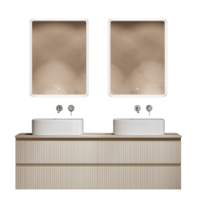 Мебель для ванной комнаты Sancos Snob T 160, beige soft, столешница бежевая TT160A2, раковина CN6052