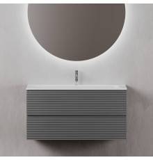 Тумба с раковиной Sancos Folk 100 grey soft
