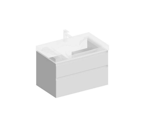 Kerama Marazzi Cubo Тумба подвесная 80см, с ящиками, цвет: белая матовая. CUB.80.2\WHT.M Kerama Marazzi Cubo Тумба подвесная 80см, с ящиками, цвет: белая матовая. CUB.80.2\WHT.M
