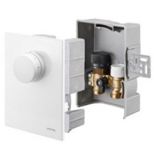 Набор терморегулятора, Oventrop, Unibox T-RTL, диапазон T°С (помещения)-7-28°С, диапазон T°С (обратного потока)-20-40°C, крышка белый пластик, регулирование по температуре помещения и ограничение температуры обратного потока