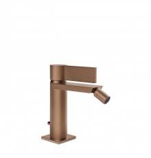 Gessi Inverso Rigato Смеситель для биде, 1 отв., с донным клапаном, цвет: Copper Brushed PVD. 73507#708