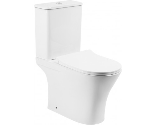 Унитаз-компакт напольный EvaGold EG306T безободковый, с микролифтом