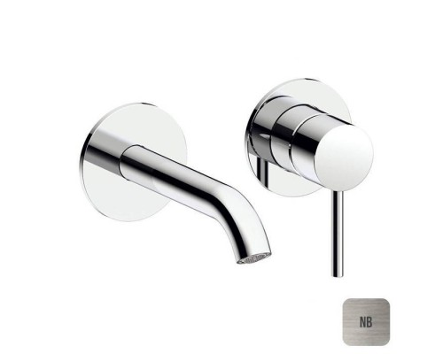 Almar Mixers Смеситель для раковины, настенный, цвет: никель брашированный. E210054.NB Almar Mixers Смеситель для раковины, настенный, цвет: никель брашированный. E210054.NB