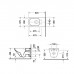 Duravit DuraStyle Унитаз подвесной 62х37см., безободковый, удлиненный, с креплением,  с покрытием WonderGliss, цвет: белый. 25420900001
