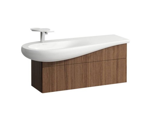 Laufen Alessi One Тумба подвесная 99х32см, с раковиной, слив слева, цвет: орех. 8.1497.3.400.104.1,  4.3042.1.097.630.1