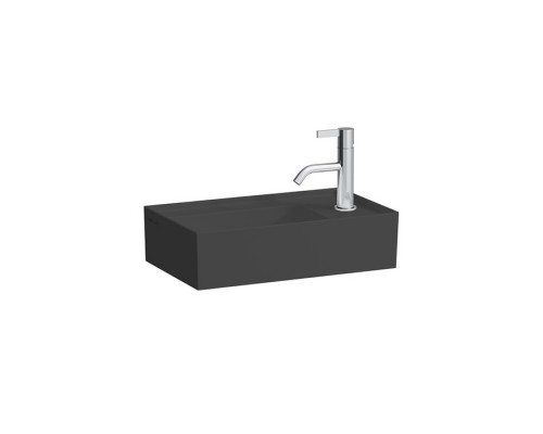 Laufen Kartell Раковина 46х28х12 см, 1 отв., без перелива, цвет: черный глянцевый. 8.1533.4.020.111.1 Laufen Kartell Раковина 46х28х12 см, 1 отв., без перелива, цвет: черный глянцевый. 8.1533.4.020.111.1