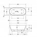 Duravit D-Neo Ванна отдельностоящая 160х75хh60cм., со спец сливом-переливом, цвет: белый. 700477000000000
