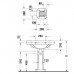 Duravit 1930 Пьедестал для раковины 29,6 см, с покрытием wondergliss, цвет: белый. 08579000001