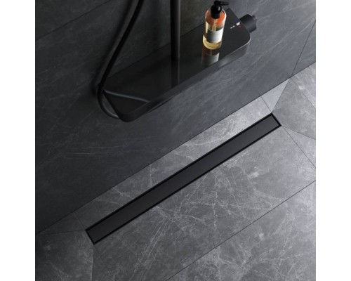 W01SC-U11-090-04BM Трап для душа линейный, универсальный затвор Tile, 90 см W01SC-U11-090-04BM Трап для душа линейный, универсальный затвор Tile, 90 см