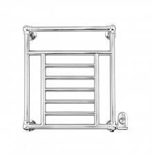 DevonDevon Jupiter 3 Полотенцесушитель электрический 66x68.5x14.3см, термостат хром, подключение DX, цвет: хром. PRJ3CRELDX/CR