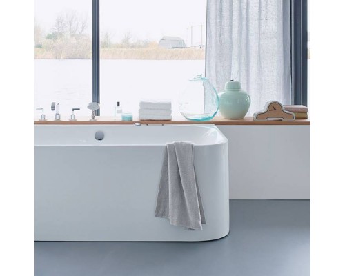 DURAVIT Happy D2 Ванна 180х80см, пристенный вариант с двумя наклонами для спины, с интегр акрилов панелью и ножками, цвет: белый. 700318000000000, 792218000001000 DURAVIT Happy D2 Ванна 180х80см, пристенный вариант с двумя наклонами для спины, с интегр акрилов панелью и ножками, цвет: белый. 700318000000000, 792218000001000