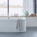 DURAVIT Happy D2 Ванна 180х80см, пристенный вариант с двумя наклонами для спины, с интегр акрилов панелью и ножками, цвет: белый. 700318000000000, 792218000001000
