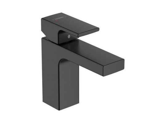 Hansgrohe Vernis Shap Смеситель для раковины, излив 100 мм, с донным клапаном, цвет: матовый черный . 71561670 Hansgrohe Vernis Shap Смеситель для раковины, излив 100 мм, с донным клапаном, цвет: матовый черный . 71561670