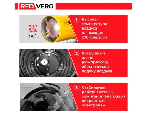 Воздухонагреватель дизельный REDVERG RD-DHD50T Воздухонагреватель дизельный REDVERG RD-DHD50T