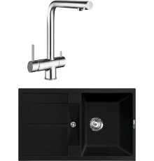 Комплект Мойка кухонная Lava L6.LAV + Смеситель SG14 CR chrome