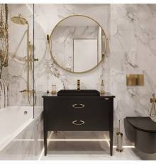 Мебель для ванной комнаты STWORKI Luna, 100 black matt