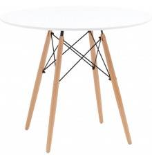 Обеденный стол Stool Group Eames DSW New D90 90x90 см, белый