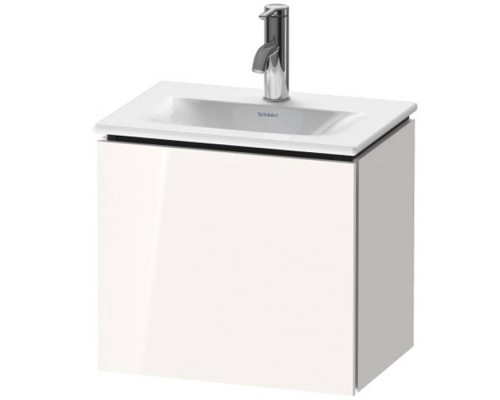 Duravit L-Cube База подвесная 44x44x31.1см с раковиной, 1 дверца, петли справа, цвет: глянцевый белый. LC6133R2222,  07334500411