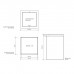 Decor Walther DW 113 Корзина для бумаги 20x20x30см, с крышкой, напольная, цвет: сталь полированная. 0610170
