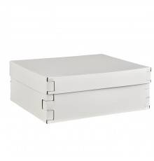 ADJ Коробка Snob, 36x30xH13,5 см., цвет: белый/панна котта. 3630.10/16